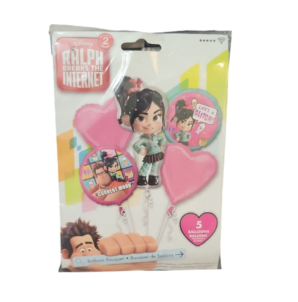 Ralph Breaks The Internet 5 Balloon Bouquet